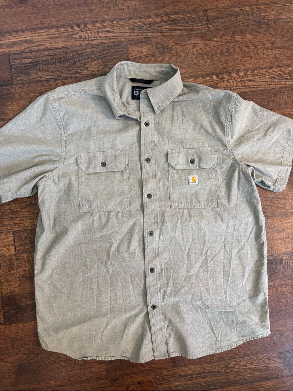 Carhartt Men's Rugged Flex Relaxed Fit Canvas Work Shirt XL 100% Cotton